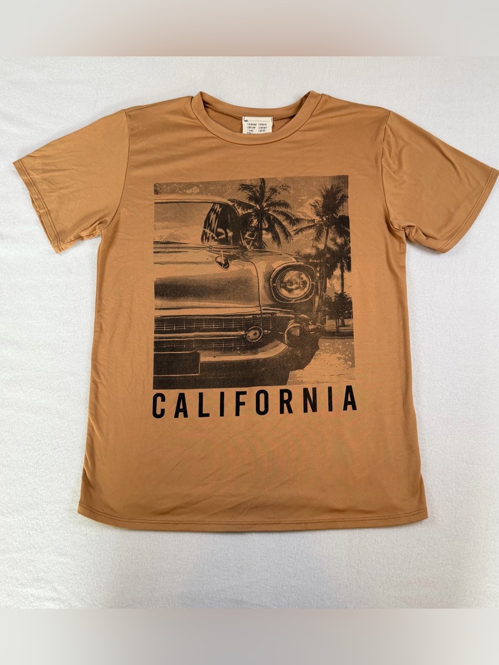 french pastry California Graphic Tee - Tan and Black